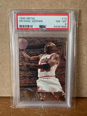 Michael Jordan 1995-96 Fleer Metal #13 / PSA 8 - Photo 1/2
