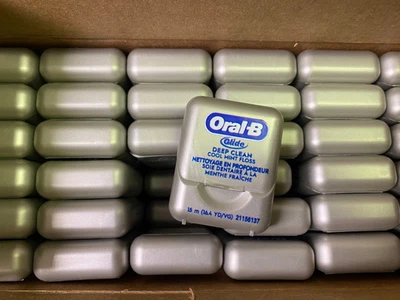72 Pack Oral-B Glide Pro-Health Deep Clean Cool Mint Dental Floss 15M - 16.4YD - Image 1 of 2