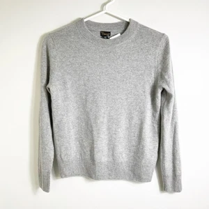 Crewcuts J.Crew 100% Cashmere Crewneck Sweater Grey Boys Large 10-12 10-11 - Picture 1 of 2