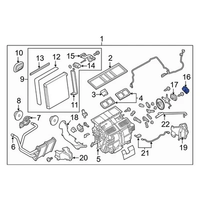 For INFINITI Q50 2021-2024 Infiniti 277324GF0C Right HVAC Blend Door Actuator Foto 1 de 2