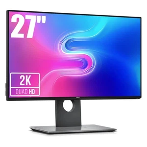 RAHMENLOSER MONITOR 27″ DELL U2717D LED HDMI DP USB PIVOT 2K 2560x1440 A KLASSE - Bild 1 von 11