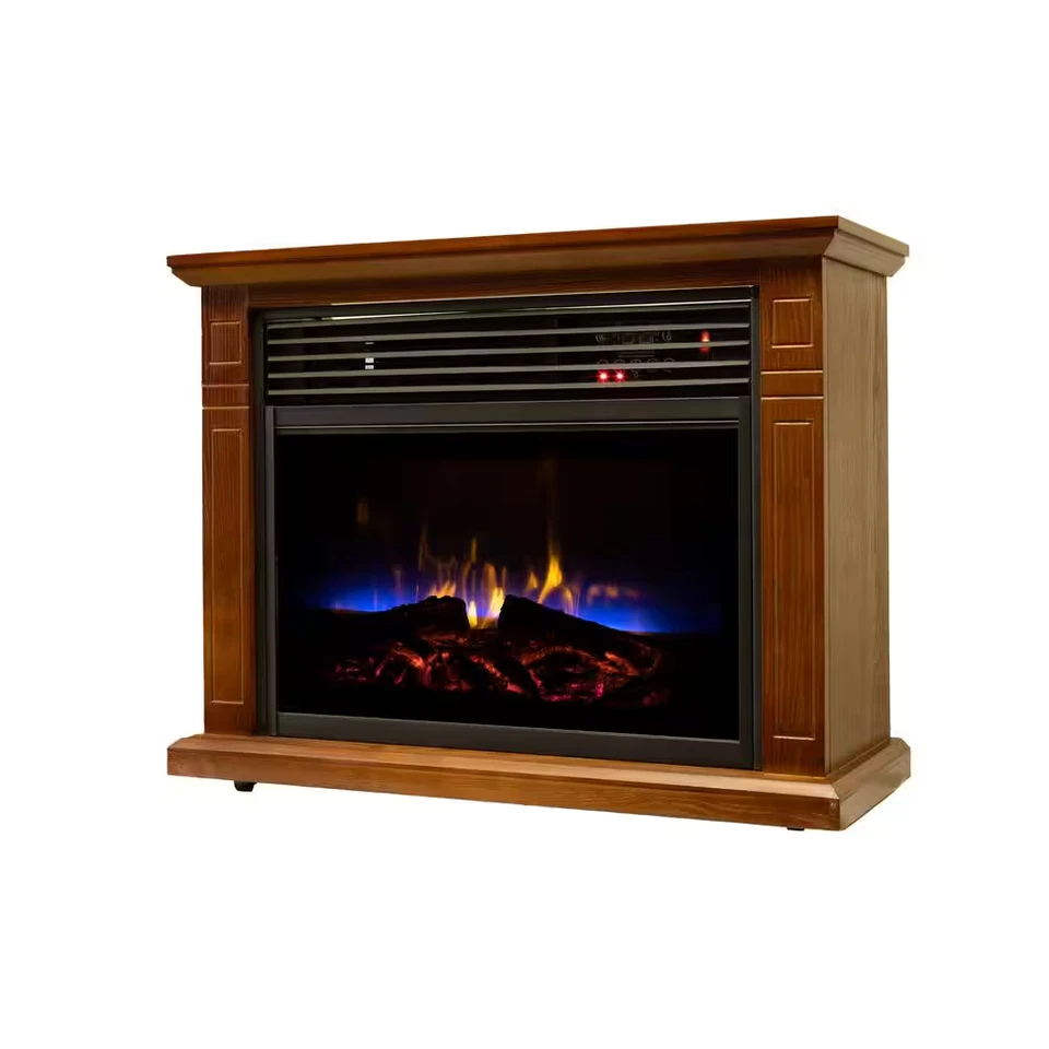 Chimenea Eléctrica 4600 BTU Vintage Acabado Roble con Cuarzo Infrarrojo Calefacción Tecnología Foto 1 de 4