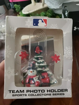 Boston Red Sox MLB Equipo Árbol de Navidad Portafotos Nuevo Coleccionista Serie Foto 1 de 3