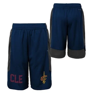 Outerstuff NBA Youth Boys (8-20) Cleveland Cavaliers Jump Ball Shorts, Blue - Picture 1 of 7