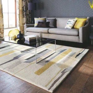 Hand tufted carpet living room, boho home decor personalized rug floor rug wool - Picture 1 of 4