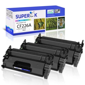 3PK CF226A 26A Toner Cartridge Fits for HP LaserJet Pro M402dn M402n M426fdw - Afbeelding 1 van 24