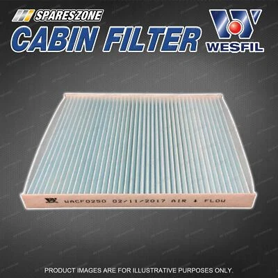 Wesfil Cabin Filter for Fiat 500 150 4Cyl 1.3L 1.4L 1.2L JTD Refer RCA265P - image 1 of 2