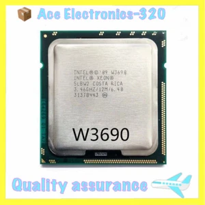 CPU Intel Xeon W3690 SLBW2 12MB 3.46GHZ 6.4GT/s LGA 1366 Six-Core CPU Processor - Picture 1 of 3