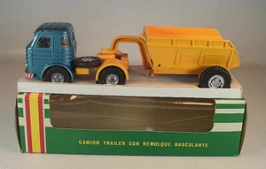 Joal 1/50 Nr. 212 Pegaso Camion Trailer Con LKW mit Muldenanhänger OVP #7437 - Bild 1 von 3