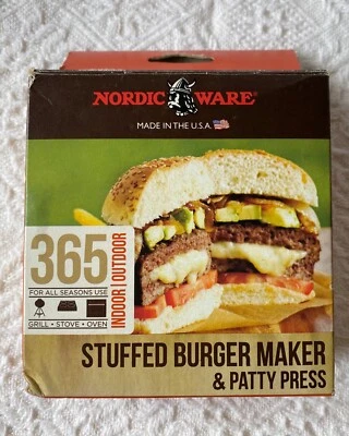 Nordic Ware 3 en 1 Hamburguesa Rellena y Prensa para Hamburguesas Hecha en EE. UU. Foto 1 de 4