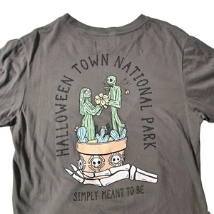 Disney The Nightmare Before Christmas Womens T Shirt Size M Green Halloween Town - Picture 1 of 10