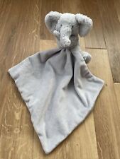 M&S MARKS AND & SPENCER GREY SNUGGLE ELEPHANT COMFORTER BLANKET BLANKIE SOFT TOY