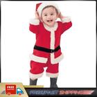 Children Santa Suit Casual Festive Party Dress Ball Gown Xmas Costume(100cm)