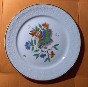 Porzellan Teller PGH handgemalt Durchmesser 19cm Motiv Schmetterling - Bild 1 von 2