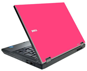 HOT PINK Vinyl Lid Skin Cover Decal fits Dell Latitude E5410 Laptop