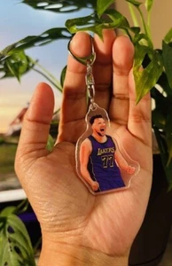 Luka Doncic 2 Lakers Custom Acrylic Keychain - Picture 1 of 2