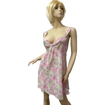 NUEVO CON ETIQUETAS $68 Camisón Oscar de la Renta Chemise X-LARGE XL Multicolor Floral Foto 1 de 4