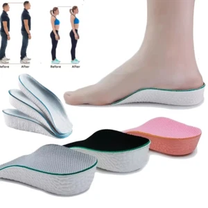 Men Women Invisible Height Increase Insoles Heel Lift Taller Shoe Inserts Pad US - Picture 1 of 6