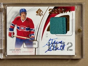 Steve Shutt SP Authentic Rookie Review Auto 2-clr Patch 39/100 2009-10 - Picture 1 of 2