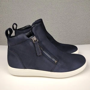 Botín ECCO para mujer 36 suave 7 cremalleras cuero nobuck azul gravedad EE. UU. talla 5-5,5 - Imagen 1 de 11