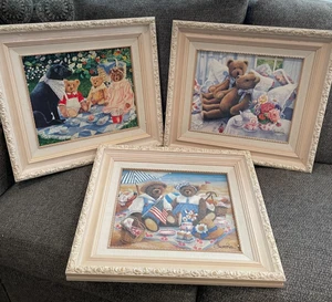 3 SUSAN RIOS PAINTINGS ON CANVAS REFLECTIONS LINE SIGNED & FRAMED - Picture 1 of 14