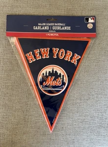 New York Mets Party Decoration Garland 12’ Ft Long Banners/Flags MLB Licensed - Picture 1 of 1