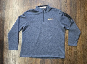 BNSF Burlington Northern Gray 1/4 Zip Pullover Jacket Size 2XL 2015 - Picture 1 of 9