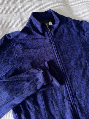 Cardigã feminino Ibex Juliet Merino lã zíper completo M absorção camada base externa - Imagem 1 de 4