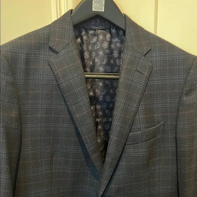 Blazer a cuadros azul oscuro Etro Foto 1 de 4