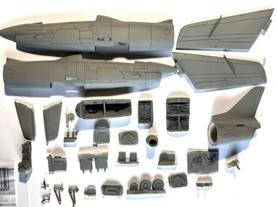 aircraft. fiat g91t in 1/48. full resin kit - Immagine 1 di 4