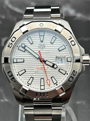 RELOJ HOMBRE 43MM TAG HEUER AQUARACER WAY2013 -0 AUTOMÁTICO ESFERA BLANCA FECHA Foto 1 de 4