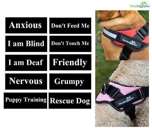 Dog Harness Mood Patches - Pack Of 2 - Replaceable Warning Tag For Harness