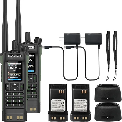 2 Sätze‌ BAOFENG UV32 Amateur FM Walkie Talkie Luftfahrt Radio GPS Bluetooth APP - Bild 1 von 4