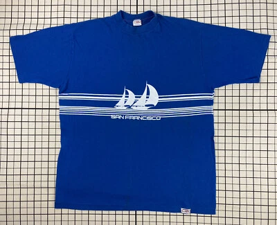 CAMISETAS LOCAS HAWAII SAN FRANCISCO vintage años 70 80 camiseta XXL 2XL velero surf Foto 1 de 4