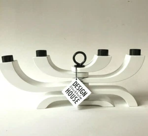 Nordic Light Candle Holder Design House Stockholm 4 Arm Grundell Gloss White New - Picture 1 of 13