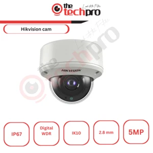 Hikvision 5MP Ultra Low Light Vandalismus motorisierte Varifokalkamera - Bild 1 von 2