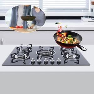 30Inch Built-in 5 Burner Cooktop Stove LPG/NG Gas Hob Countertop Tempered Glass - Picture 1 of 18