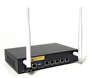 pfSense Firewall VPN AES-NI Celeron N3350 1.10GHz 6GB RAM 72GB SSD 5x NIC & WiFi - Picture 1 of 5