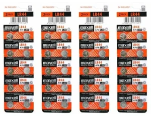 60 x LR44 MAXELL A76 L1154 AG13 357 SR44 303 BATTERY Expires 2025 - Imagen 1 de 1