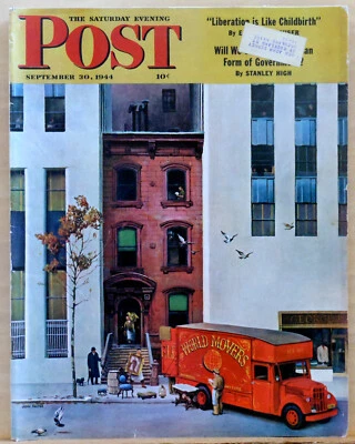 Saturday Evening Post - September 30, 1944 - John Falter cover - Cuba Dr. Grau - Image 1 of 2