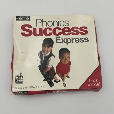 Phonics Success Express Ages 5-9 Grades K-4 Reading Topics WIN MAC CD-ROM 2005 - Image 1 of 3