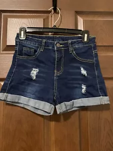 Hocaies Distressed Denim Short sz 4 - Picture 1 of 3