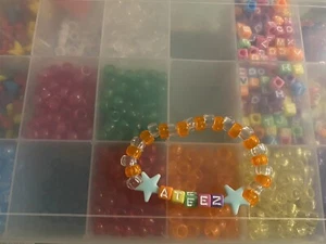 Handmade Kpop Costume Design Beaded Bracelets - Picture 1 of 3