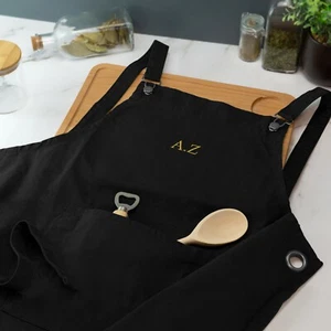 Personalised Barista Apron with Cross Back Baking Custom Name Home Cooking - Picture 1 of 24