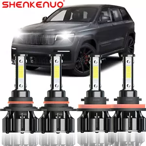 For Jeep Grand Cherokee 2017 2018 2019 2020 LED Headlight High Low Beam Bulbs - Picture 1 of 22