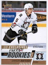 17/18 2017 UD CHL HOCKEY STAR ROOKIES EXCLUSIVES CARDS #301-400 U-Pick From List