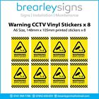 CCTV Decal Stickers CCTV Video Recording In Car Camera Sign