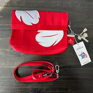 Disney Lilo And Stitch Harveys Crossbody Red Small Purse Bag Seatbelt New - Picture 1 of 8