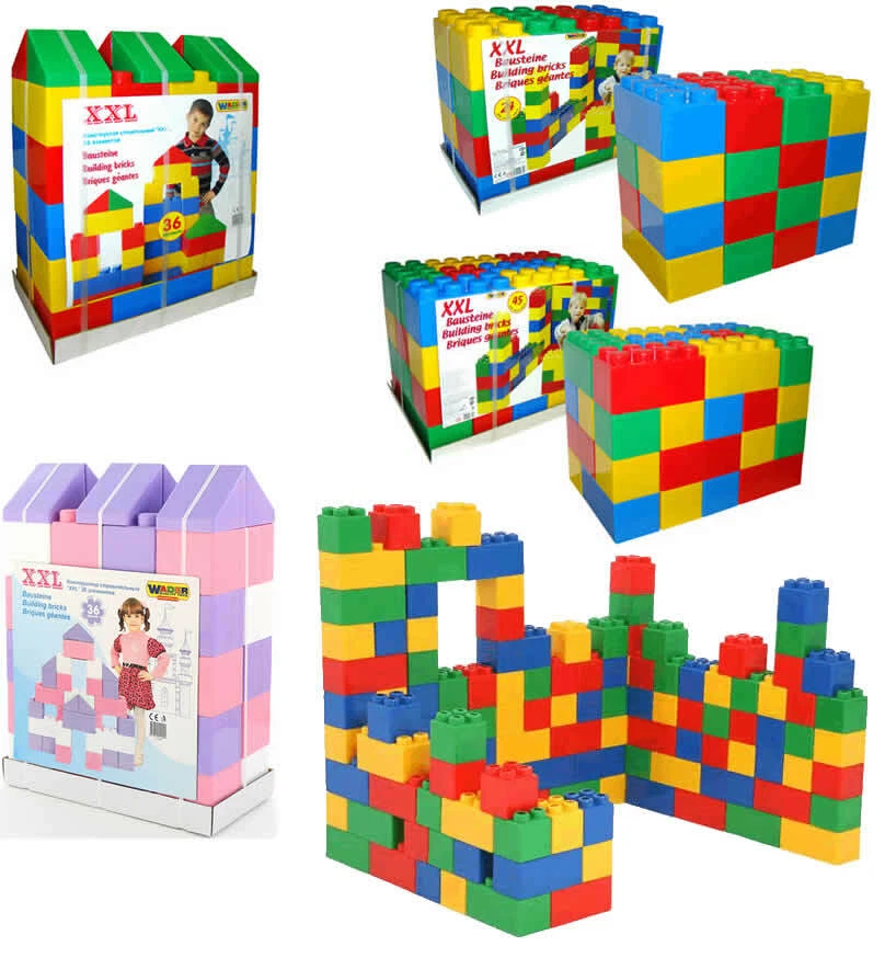 WADER Bausteine Bausteinblock XXL 24/36/45/72 Stück 12M+ - Bild 1 von 1