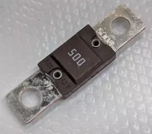 AMG500 Bussmann Megafuse 500 Amp Buss Stud Style AMG Fuse 500A 32V - Imagen 1 de 6